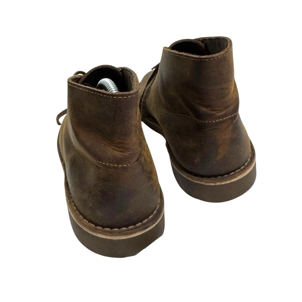 Clarks Bushacre 2 Beeswax Brown Leather Lace Up Chukka Boot Mens Sz 10 - Picture 4 of 12